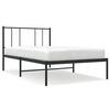 vidaXL Sengeramme i metall med hodegavl svart 80x200 cm
