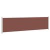 vidaXL Uttrekkbar sidemarkise 614x160 cm brun
