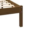 vidaXL Sengeramme honningbrun heltre furu 200x200 cm