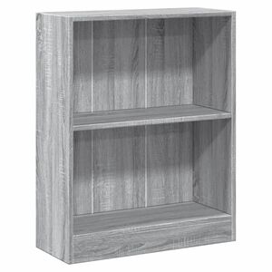 vidaXL Bokhylle gr&aring; sonoma 60x24x76 cm konstruert tre