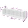 vidaXL Gabion h&oslash;ybed galvanisert st&aring;l 450x90x100 cm