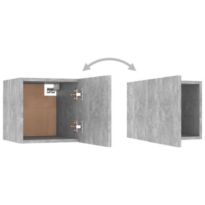 vidaXL Nattbord betonggrå 30,5x30x30 cm sponplate