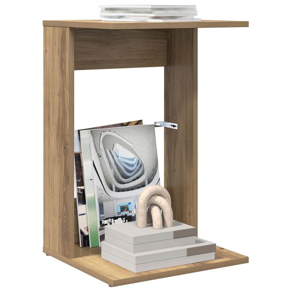 vidaXL Sidetabell Artisan Eik 40 x 38 x 62,5 cm Konstruert tre