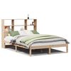 vidaXL Seng med bokhylle uten madrass 160x200 cm heltre furu