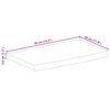 vidaXL Bordplate 50x30x3,8 cm naturlig kant grovt heltre mangotre
