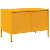 vidaXL TV-benk sennepsgul 68x39x43,5 cm kaldvalset stål