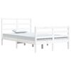 vidaXL Sengeramme hvit heltre furu 120x200 cm