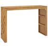 vidaXL Konsollbord 110x35x75 cm heltre teak