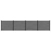 vidaXL Gjerdeplate 4 pcs WPC og Aluminium Gr&aring;