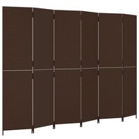 vidaXL Romdeler 6 paneler brun polyrotting