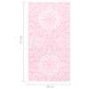 vidaXL Uteteppe ARAKIL rosa 80x150 cm PP