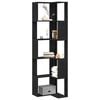 vidaXL Bokhylle Svart Eik 50 x 50 x 179 cm