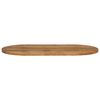 vidaXL Bordplate 110x50x2,5 cm oval heltre mango