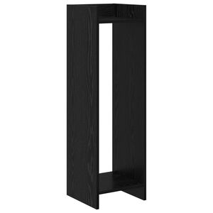 vidaXL Planteholder Svart eik 30 x 30 x 100 cm Konstruert tre
