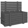 vidaXL Putekasse gr&aring; 91x40,5x42 cm heltre furu