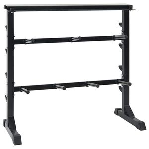 vidaXL Manualstativ Svart 99 x 45 x 95,5 cm Pulverlakkert st&aring;l