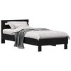 vidaXL Sengestamme Svart Eik 98.5 x 200 cm Konstruert tre