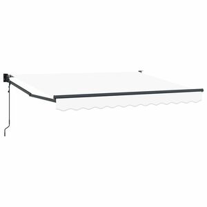 vidaXL Elektrisk Utrekkbar Markise Hvit 2,5 x 2 m
