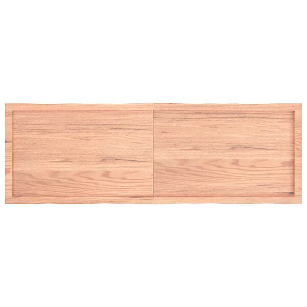 vidaXL Bordplate lysebrun 160x50x(2-4)cm behandlet heltre naturlig