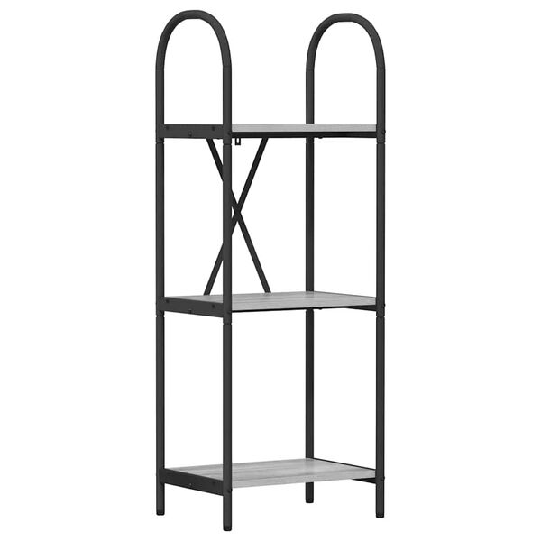 vidaXL Bokhylle Gr&aring; Sonoma 40 x 30 x 109 cm Konstruert tre