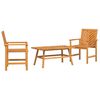 vidaXL Hage lounge sett 3 pcs Brun Solid akasietre