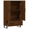 vidaXL Highboard brun eik 69,5x31x115 cm konstruert tre
