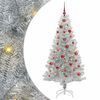 vidaXL Juletre med 150 LED med stativ s&oslash;lv 150 cm PET