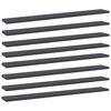 vidaXL Hylleplater 8 stk gr&aring; 80x10x1,5 cm sponplate