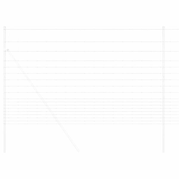 vidaXL Vill Gjerde Hett belegg galvanisert 1000 x 150 x 0,18 cm Jern