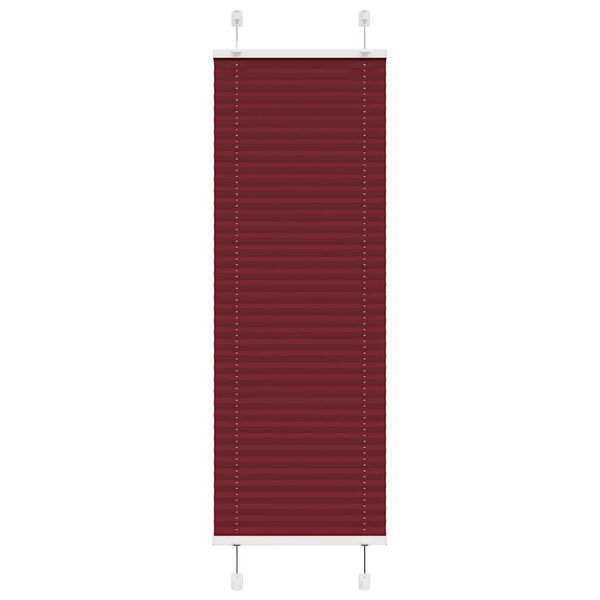 vidaXL Pliss&eacute;gardin Bordeaux R&oslash;d 40x100 cm Stoff Bredde 39,4 cm