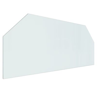 vidaXL Glassplate for peis sekskantet 120x50 cm