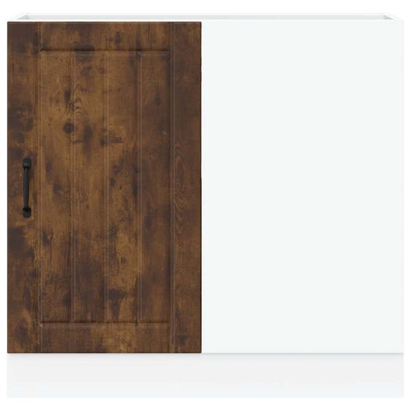 vidaXL Kjøkkenskap Lucca røkt eik konstruert tre