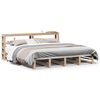 vidaXL Sengeramme med madrass 200x200 cm heltre furu