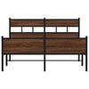 vidaXL Sengeramme uten madrass brun eik 140x200 cm konstruert tre