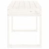 vidaXL Hagebenk hvit 80x38x45 cm heltre furu