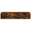 vidaXL Veggskap røkt eik 102x30x20 cm konstruert tre
