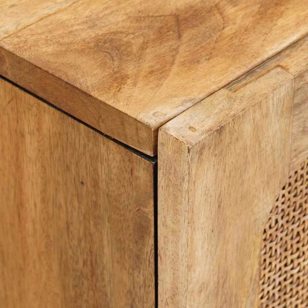 vidaXL Baderomsvaskeskap med d&oslash;r Brun 62 x 33 x 58 cm Massiv mango tre