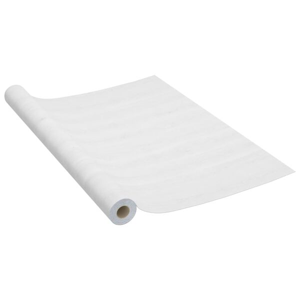 vidaXL Selvklebende m&oslash;belfolier 2 stk 500x90 cm PVC hvit trefarge