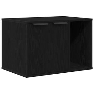 vidaXL Kattesanden i svart eik 60x40x40 cm konstruert tre
