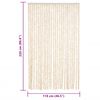 vidaXL Fluegardin beige og hvit 118x220 cm chenille