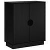 vidaXL Serviesskap VENRAY Svart 66 x 33 x 77,5 cm Konstruert tre