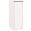 vidaXL Veggskap 2 stk hvit 30x30x80 cm heltre furu