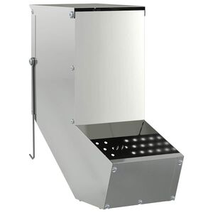 vidaXL Kaninf&ocirc;rer s&oslash;lv 12,5 x 26 x 28,5 cm Galvanisert St&aring;l