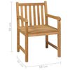 vidaXL 9-delers hagespisesett 200x100 cm heltre teak