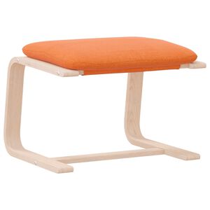 vidaXL Fotskammel m&oslash;rkegul 51x41x40 cm stoff