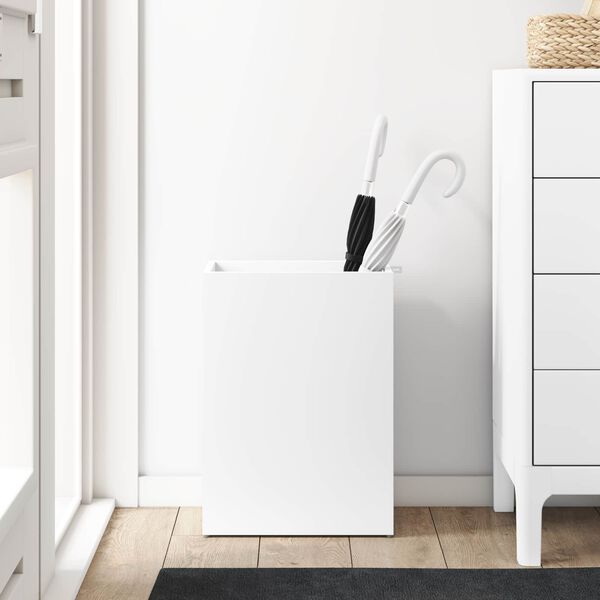 vidaXL Parasollstativ Hvit 40 x 20 x 55,5 cm Konstruert tre