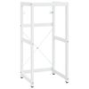 vidaXL Badehylle hvit 40x38x83 cm jern