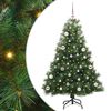 vidaXL Kunstig juletre med 150 LED med stativ gr&oslash;nn 150 cm PE og PVC