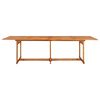 vidaXL Hagespisegruppe 11 deler 280x90x75 cm heltre akasie