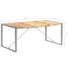 vidaXL Spisebord 180x90x75 cm grov heltre mango